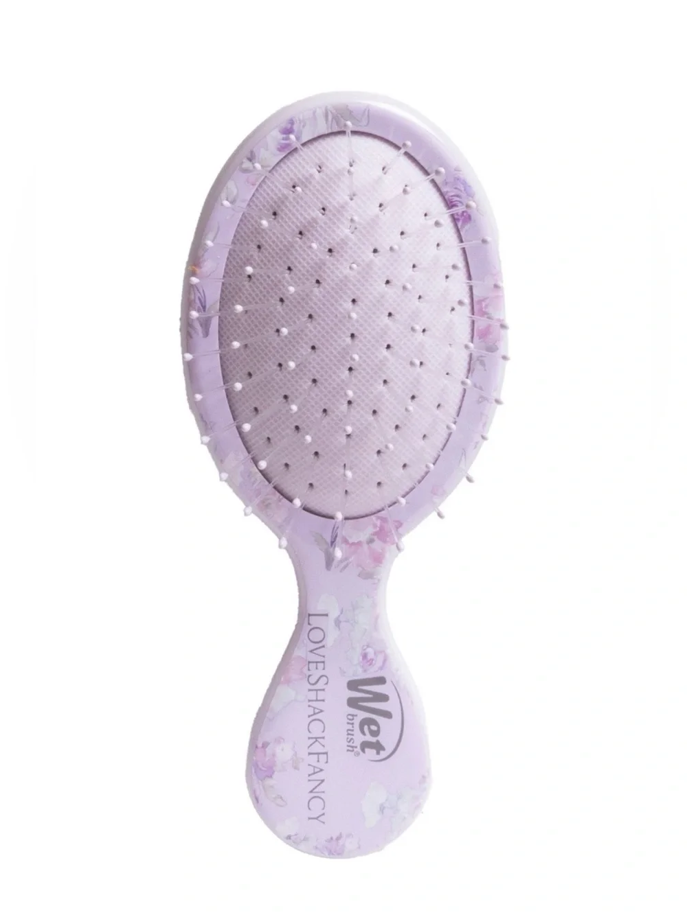 LoveShackFancy WetBrush Happy Thoughts Mini Detangler Brush Hibiscus